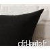 Bigboba Housse de coussin couleur unie pour canapé-lit Décoration d'intérieur 45 x 45 cm Noir - B0761VXKW5